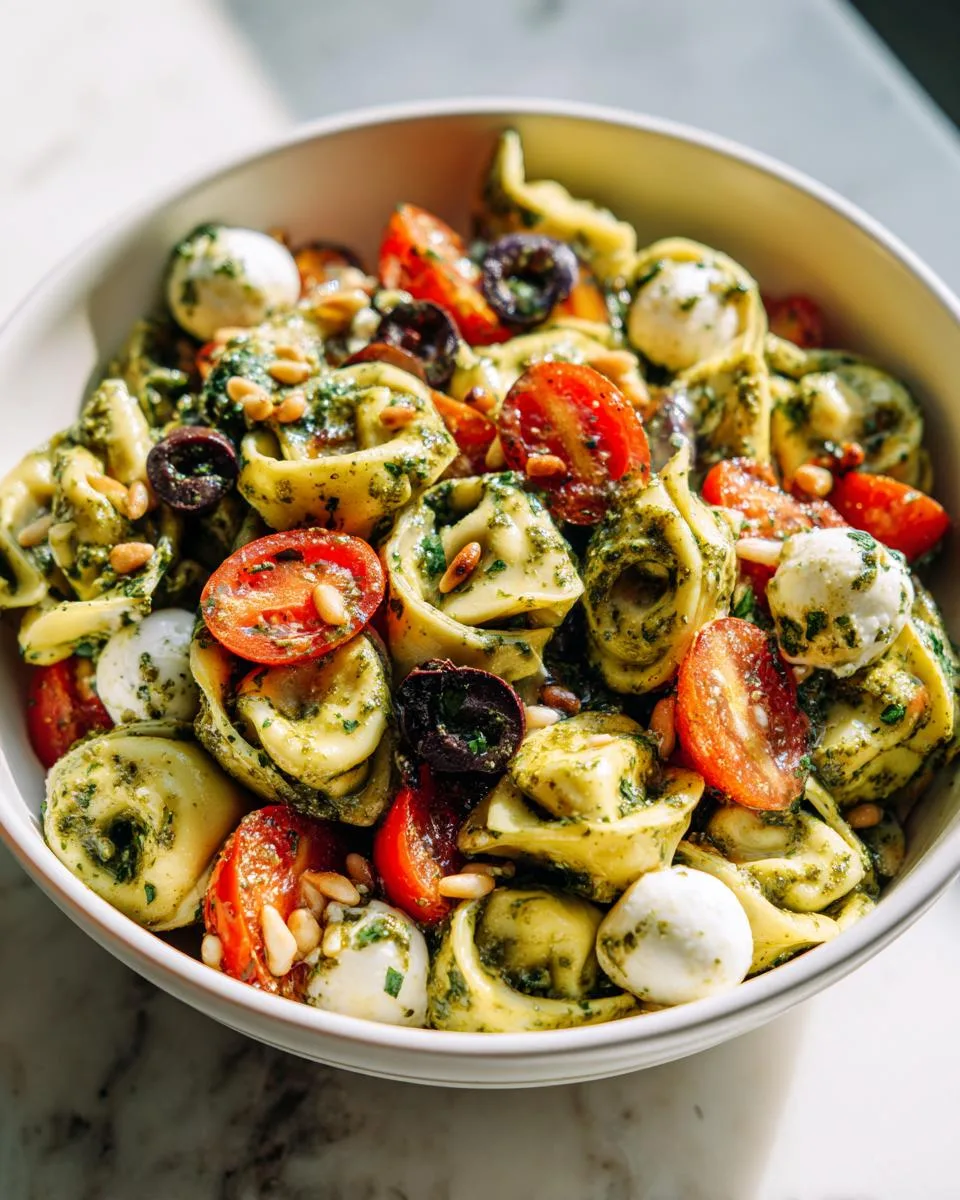 Pesto Tortellini Salad - detail 1