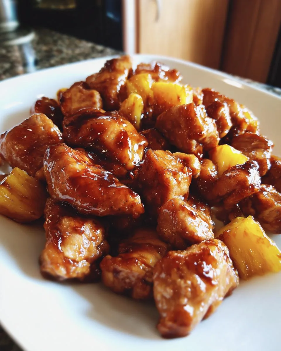 Pineapple Teriyaki Chicken - detail 1