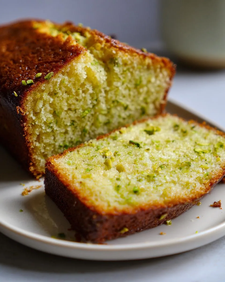 Pistachio Olive Oil Cake - detail 1