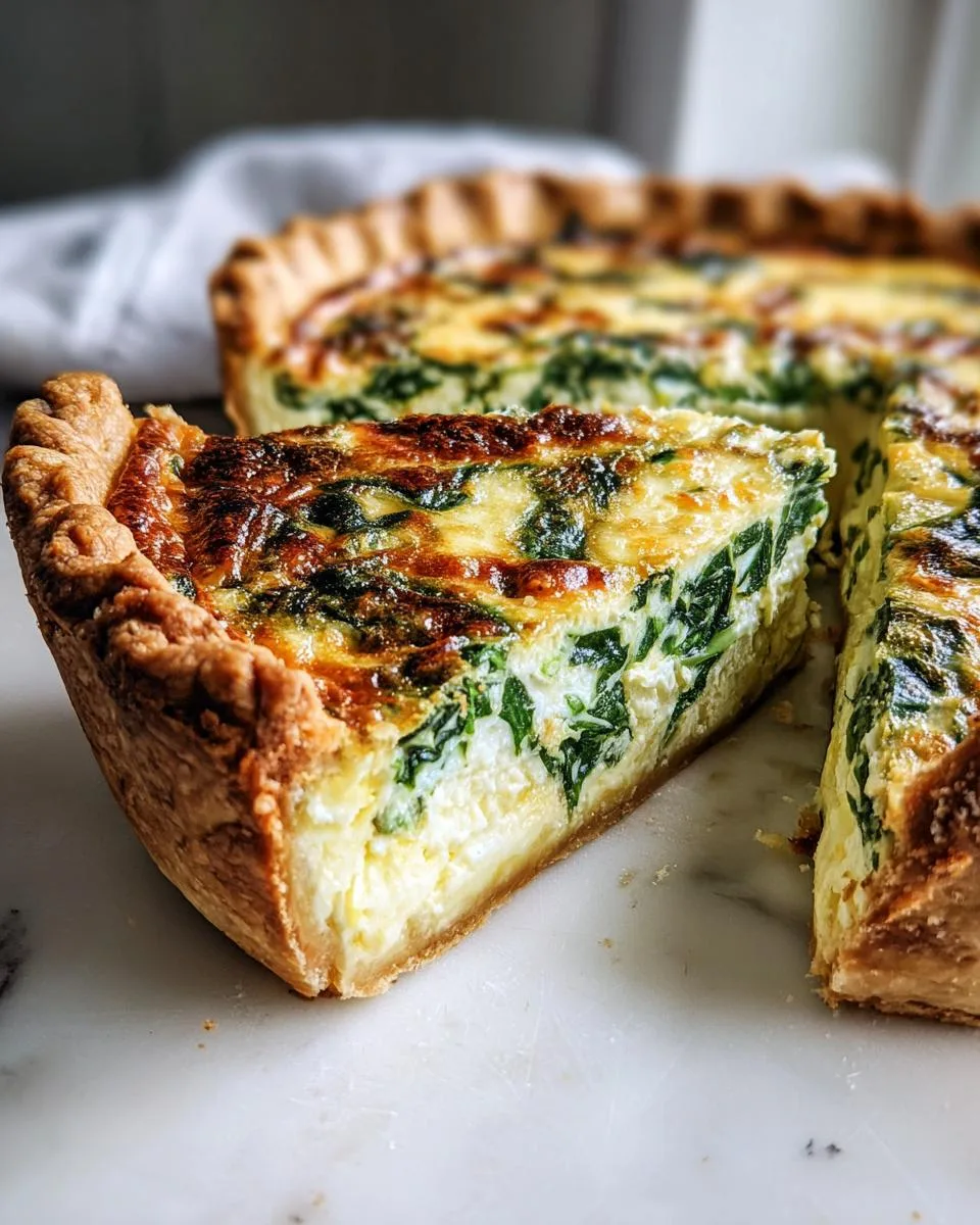 Spinach Quiche - detail 1