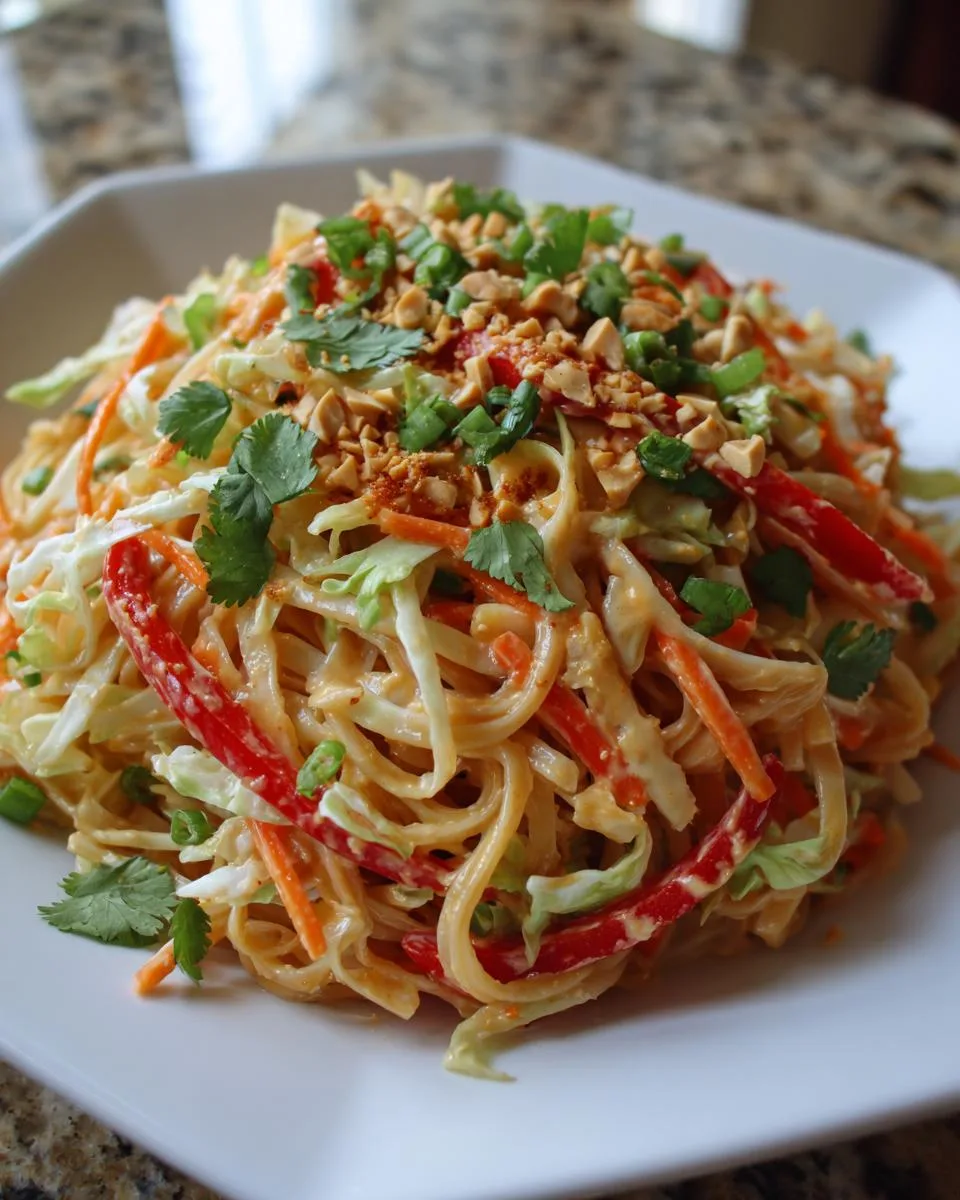 Irresistible Thai Peanut Noodle Salad Ready in 25 Minutes 3 Thai Peanut Noodle Salad - detail 1