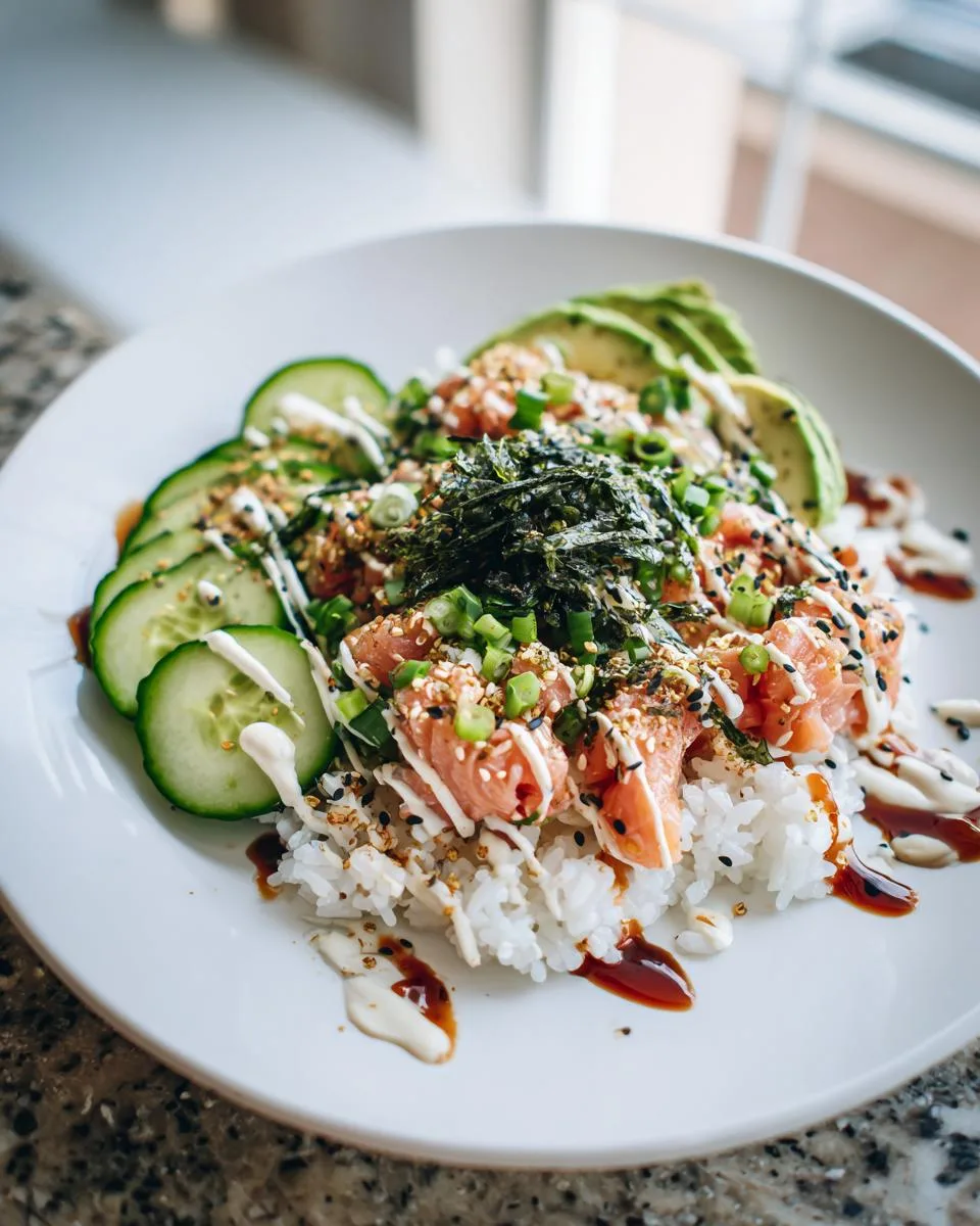 TikTok Salmon Rice Bowl - detail 1