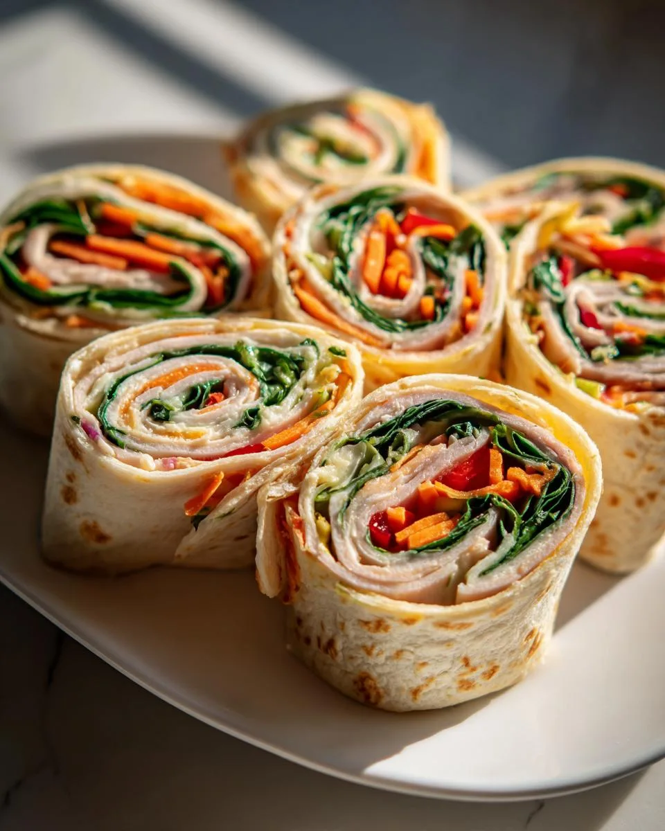 Turkey Pinwheel Wraps - detail 1
