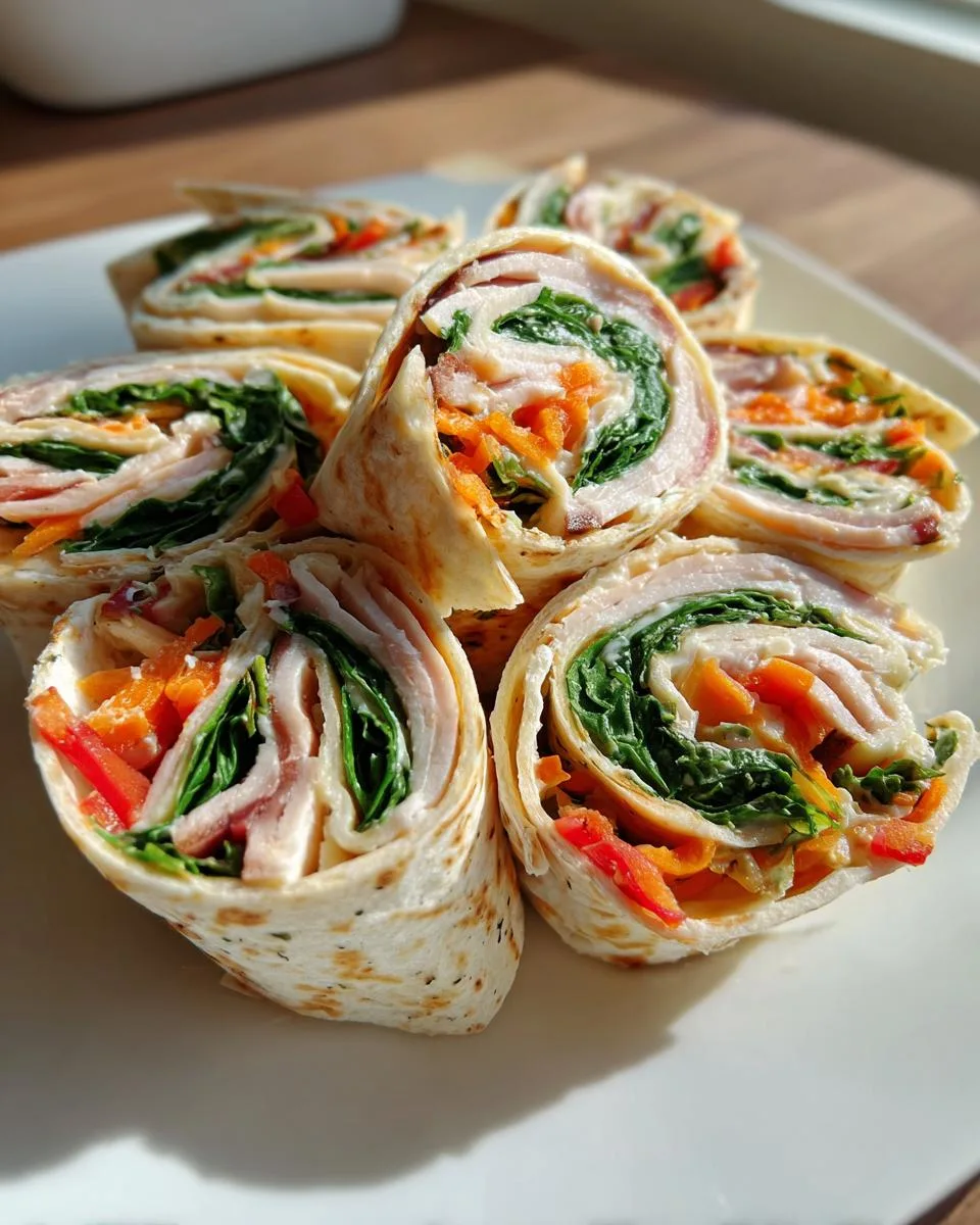 Turkey Pinwheel Wraps - detail 2