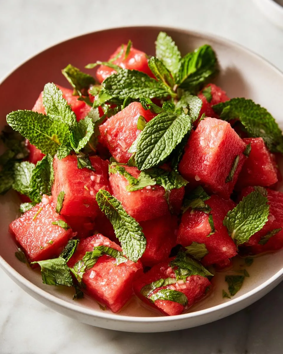 Watermelon Mint Salad - detail 1