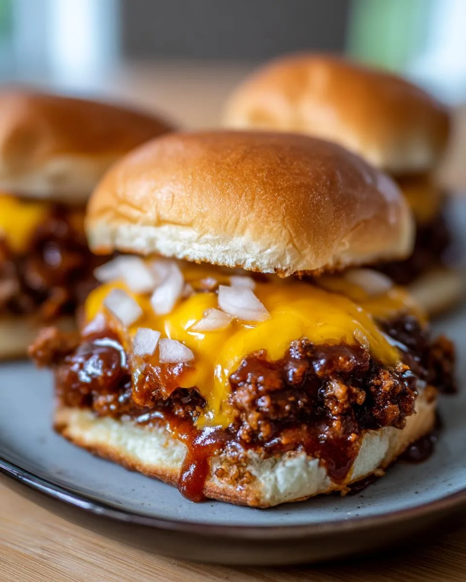 Irresistible BBQ Cheeseburger Sliders Recipe in 3 Easy Steps 5 BBQ Cheeseburger Sliders - detail 2