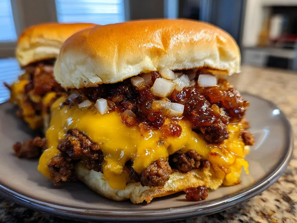 BBQ Cheeseburger Sliders