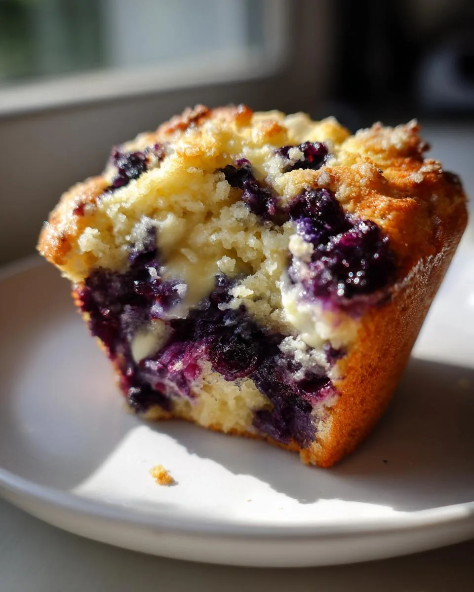Blueberry Cream Cheese Muffins - detail 1
