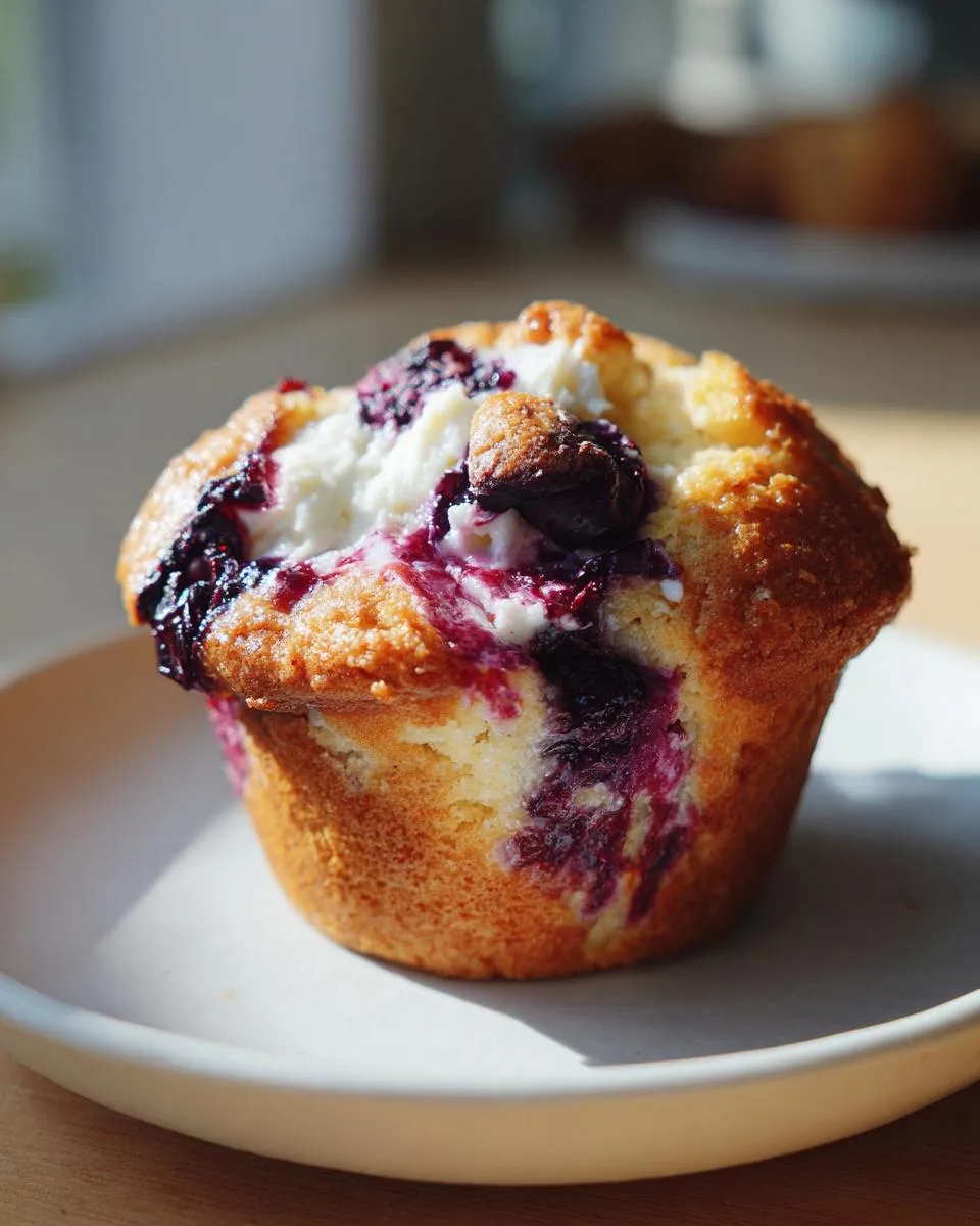 Blueberry Cream Cheese Muffins - detail 2