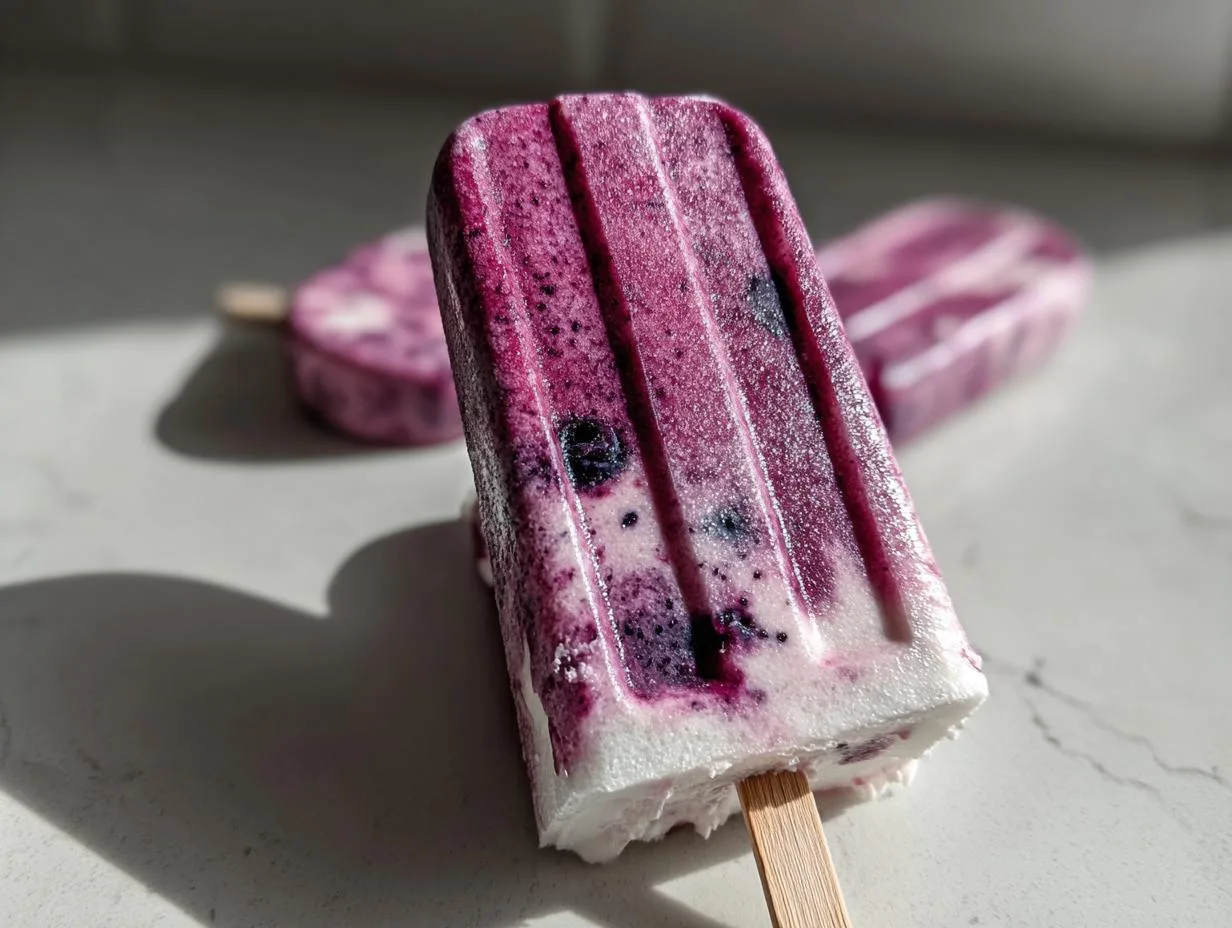 Blueberry Yogurt Pops