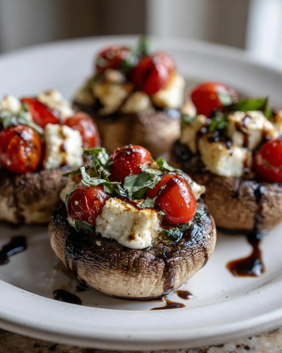 Caprese Stuffed Mushrooms - detail 1