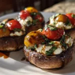 Caprese Stuffed Mushrooms