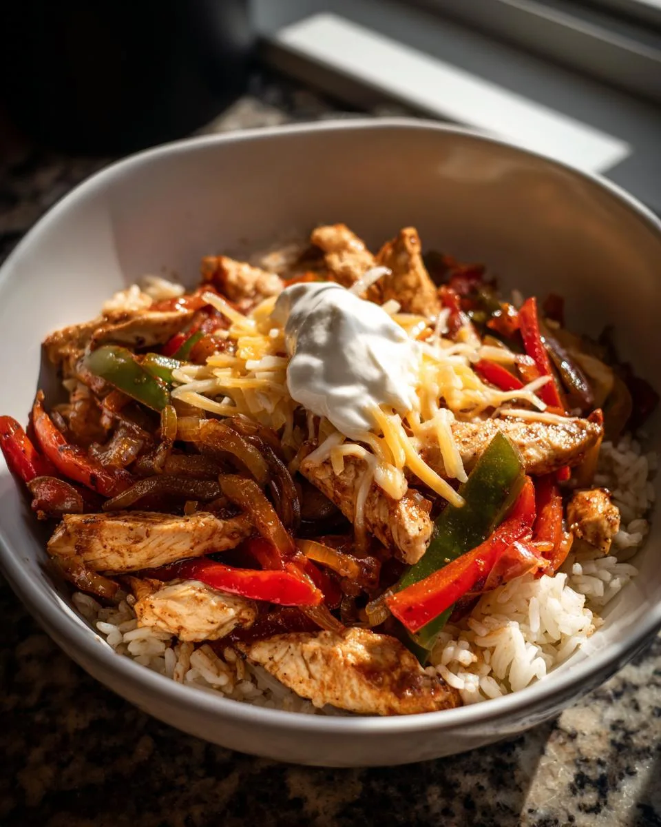 Irresistible Chicken Fajita Bowl Ready in 30 Minutes 4 Chicken Fajita Bowl - detail 1