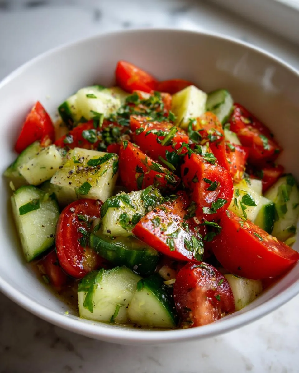 Cucumber Tomato Salad - detail 1