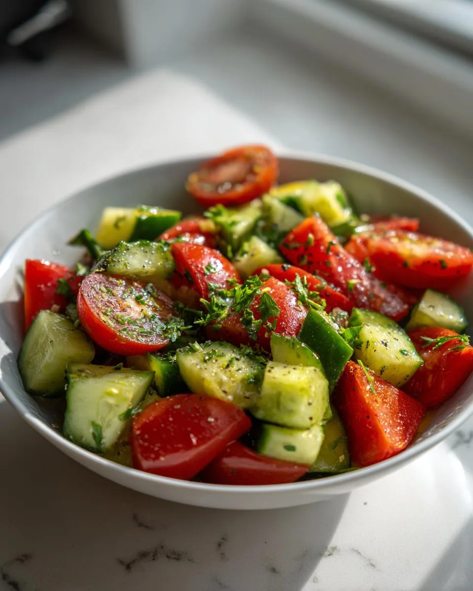 Cucumber Tomato Salad - detail 2