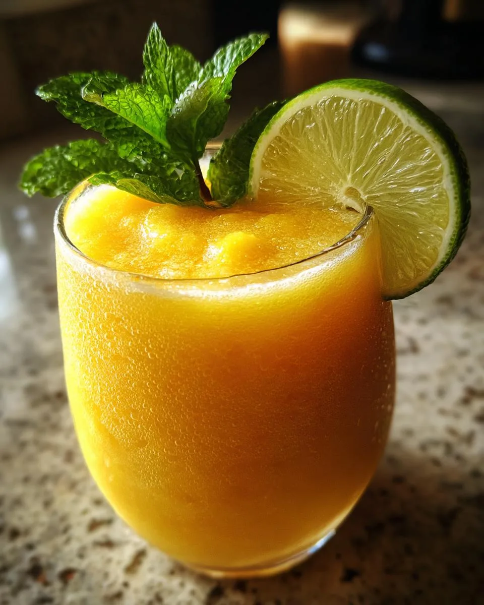 Frozen Mango Daiquiri Mocktail - detail 1