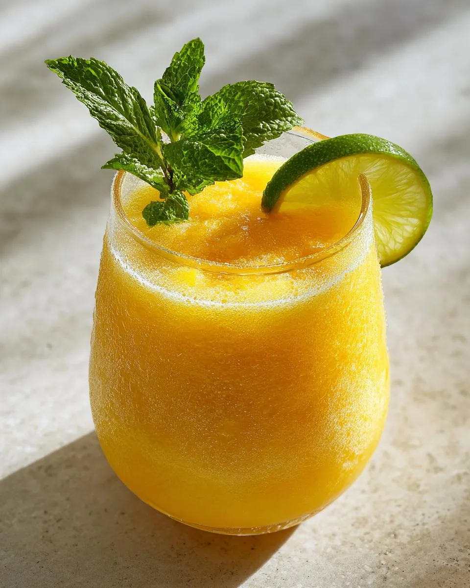 Frozen Mango Daiquiri Mocktail - detail 2
