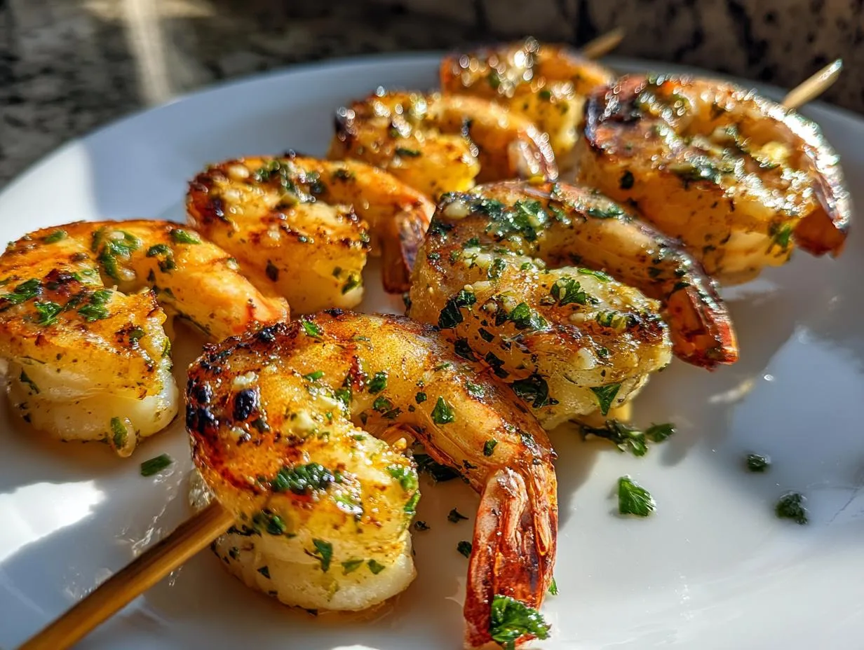 Garlic Butter Shrimp Skewers