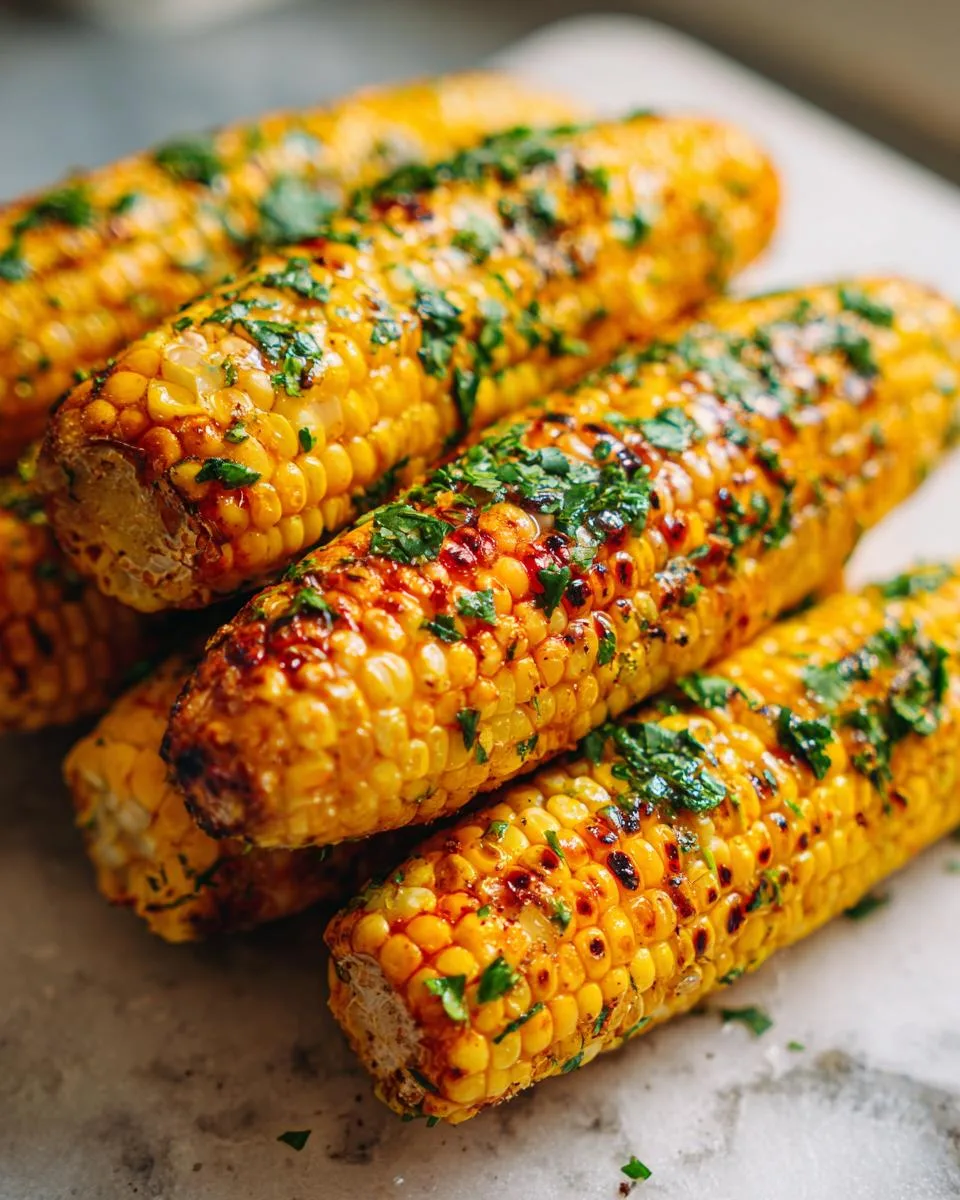 Garlic Herb Grilled Corn - detail 1