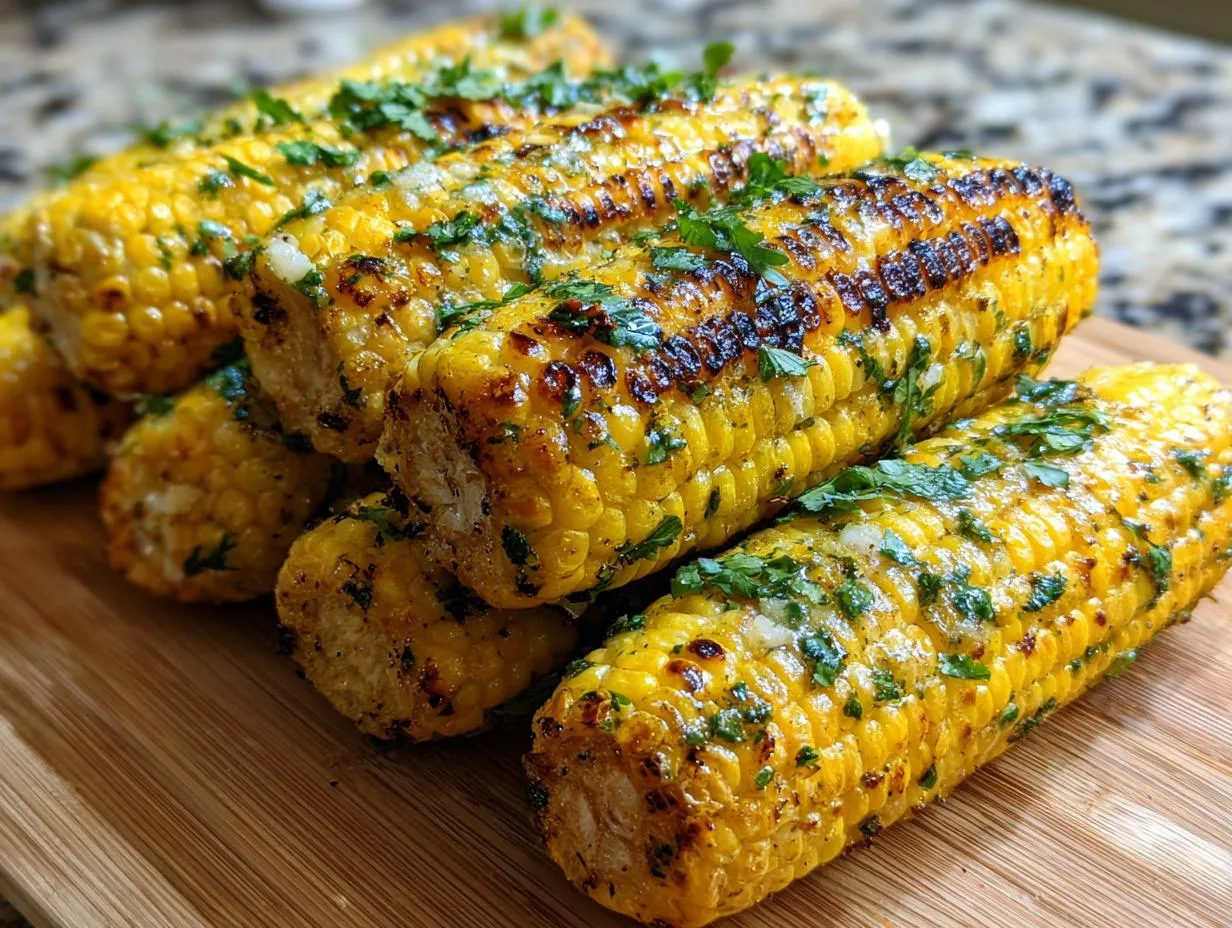 Garlic Herb Grilled Corn