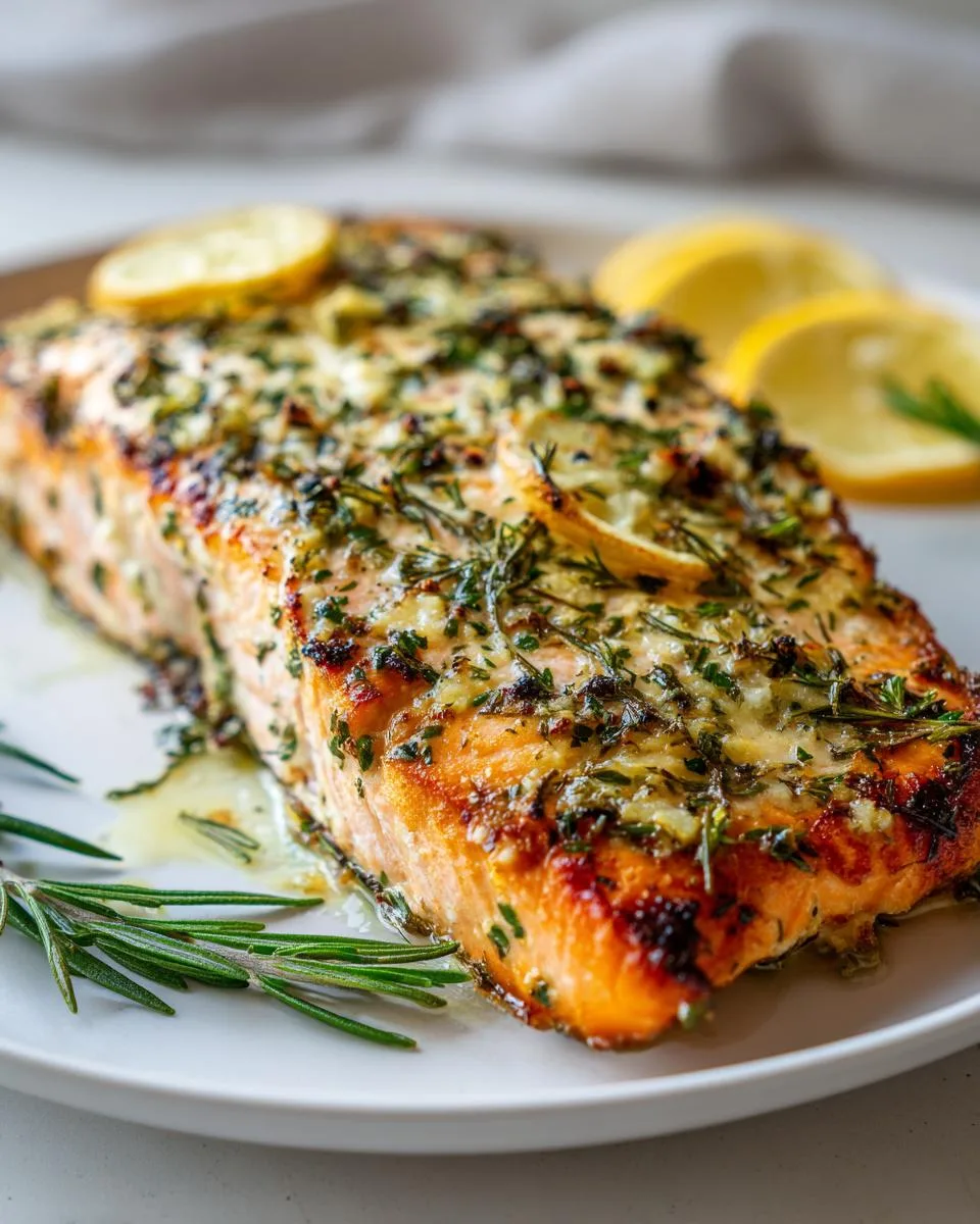 Garlic Herb Salmon - detail 1