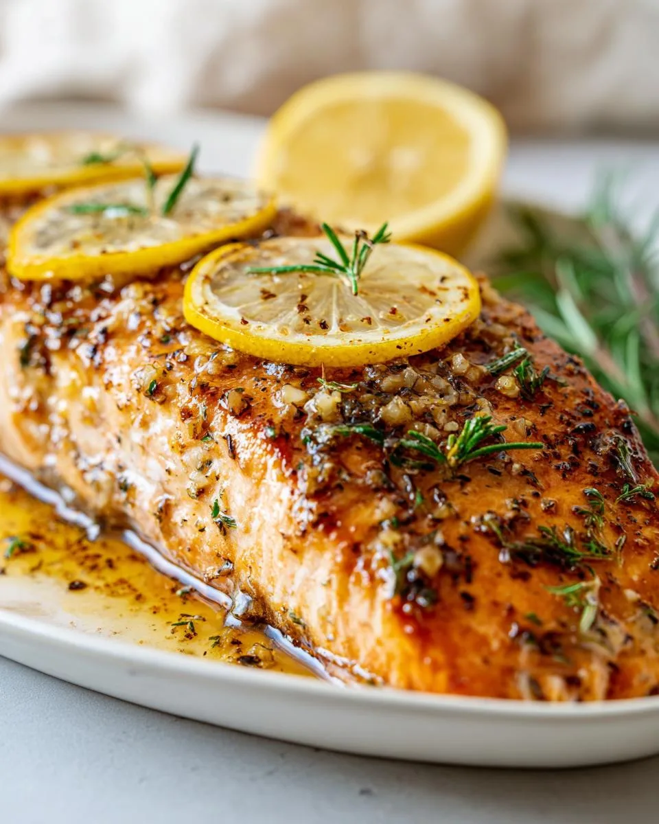 Garlic Herb Salmon - detail 2
