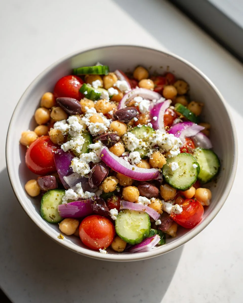 Greek Chickpea Bowl - detail 2