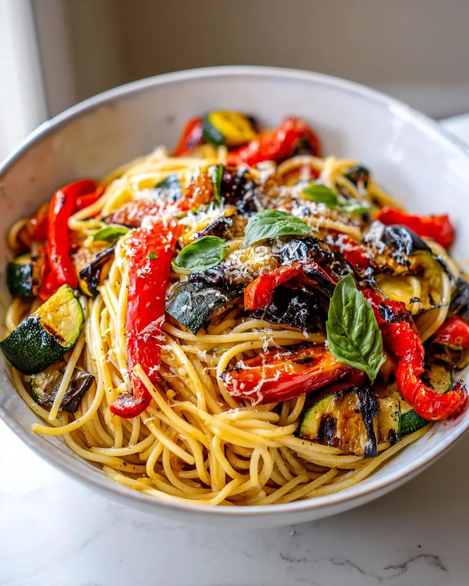 Grilled Veggie Pasta - detail 1