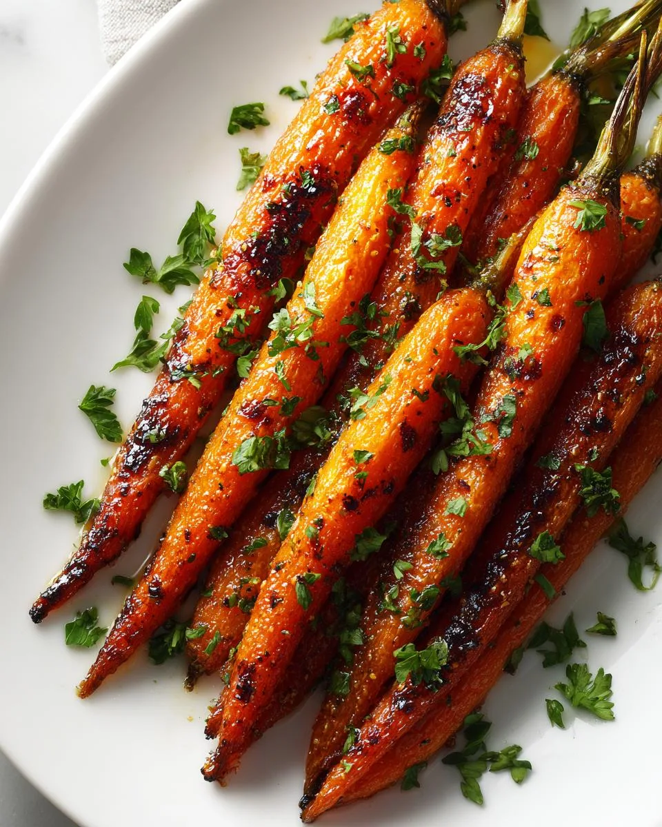 Honey Glazed Grilled Carrots - detail 2