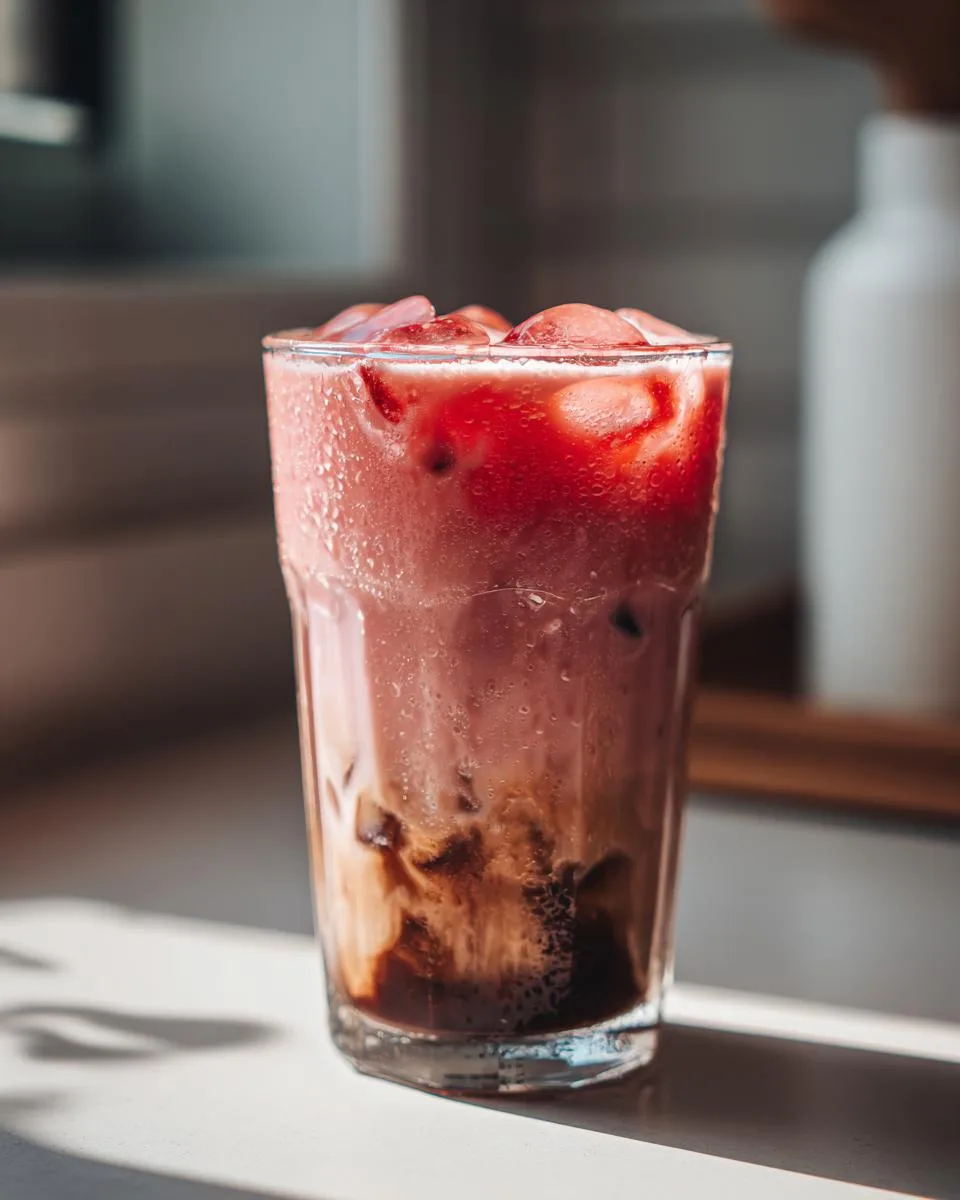 Irresistible 5-Minute Iced Strawberry Latte Recipe 4 Iced Strawberry Latte - detail 1