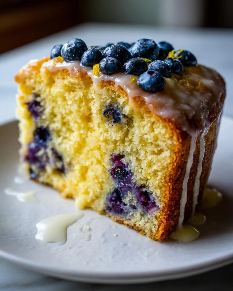 Lemon Blueberry Cake - detail 1