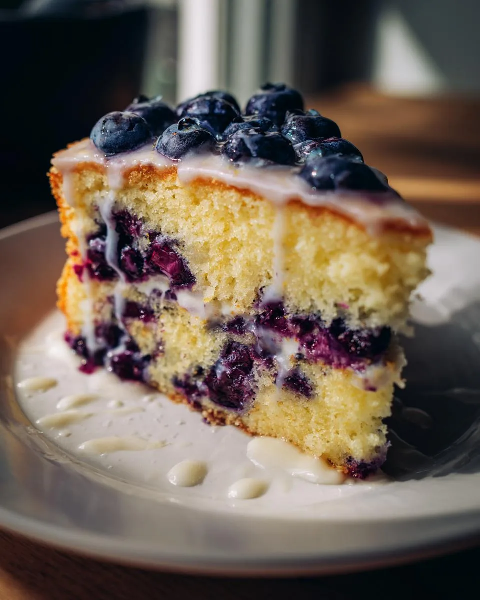 Lemon Blueberry Cake - detail 2