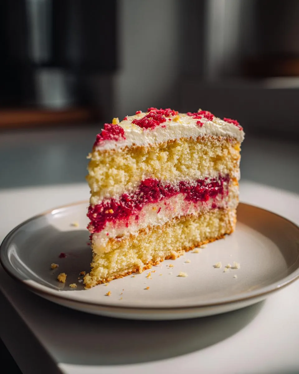 Lemon Raspberry Cake - detail 2