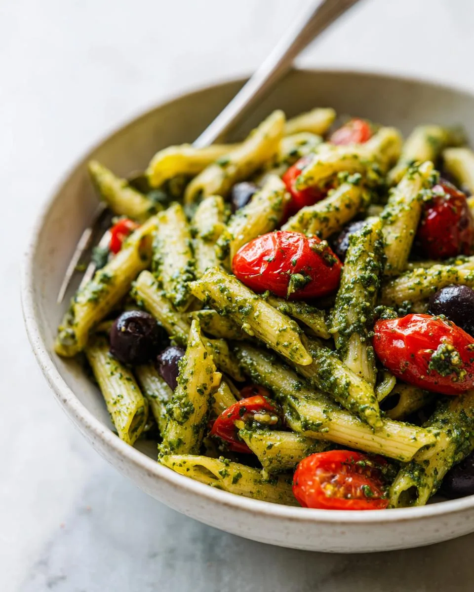 Pasta Salad with Pesto - detail 1