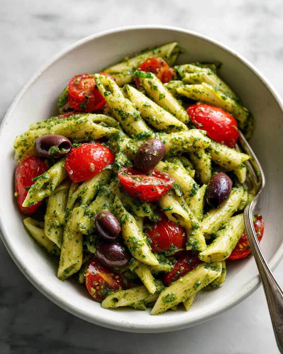 Pasta Salad with Pesto - detail 2