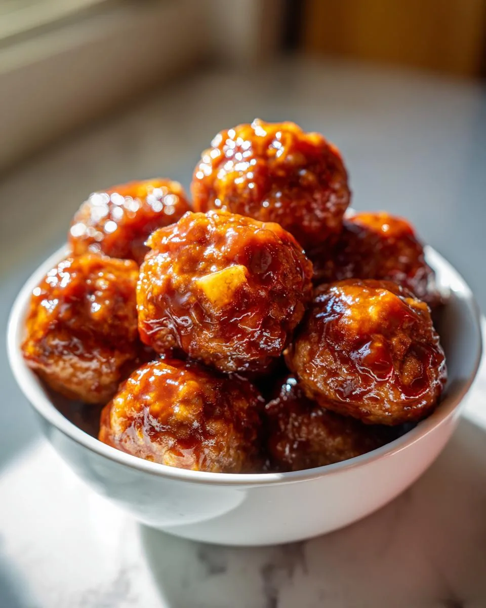 Pineapple BBQ Meatballs - detail 1