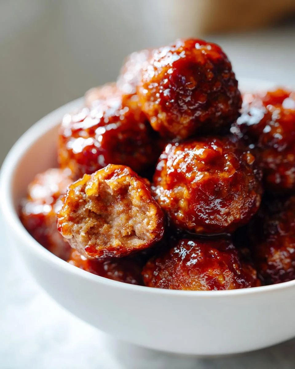 Pineapple BBQ Meatballs - detail 2