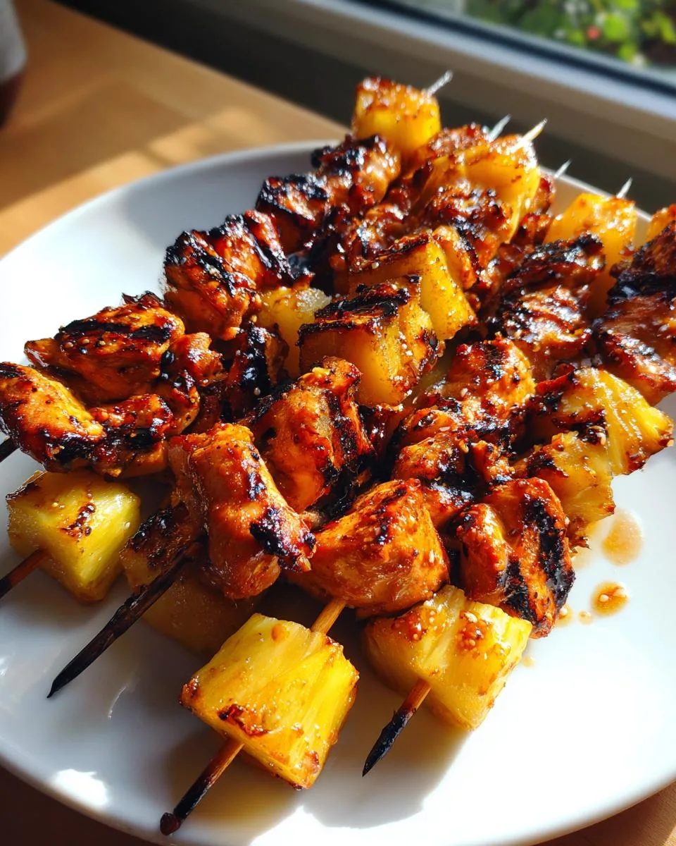 Pineapple Chicken Skewers - detail 1
