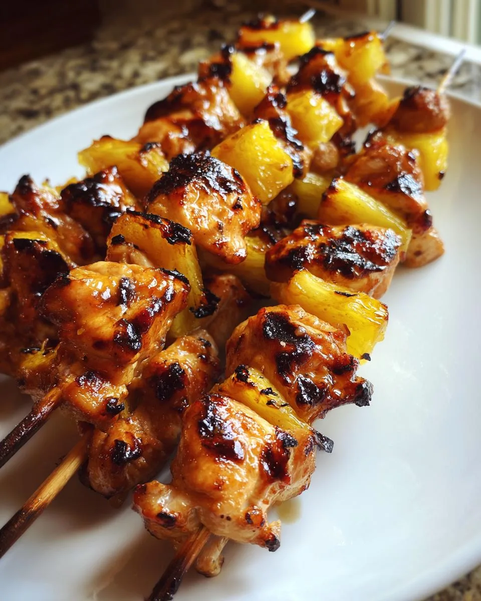 Pineapple Chicken Skewers - detail 2