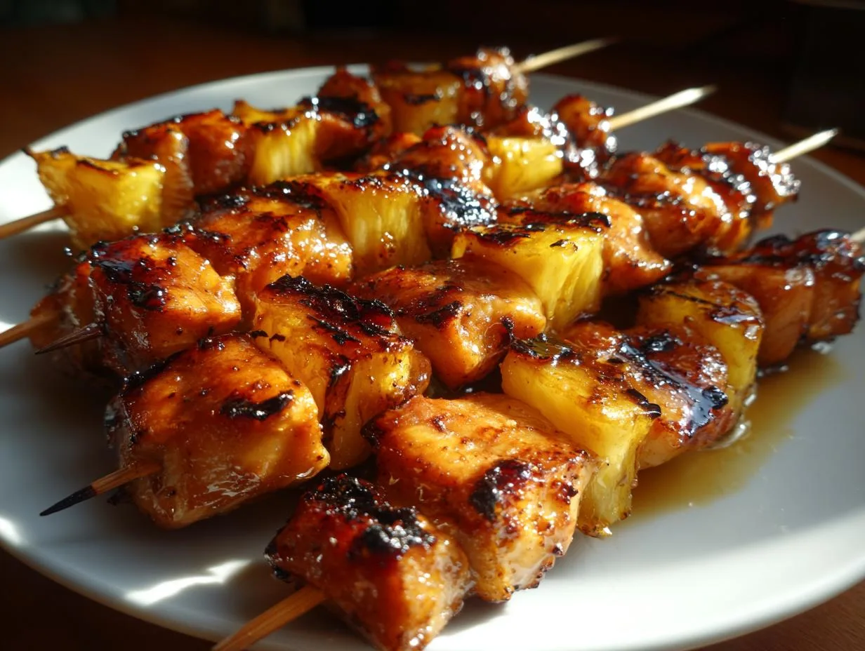 Pineapple Chicken Skewers
