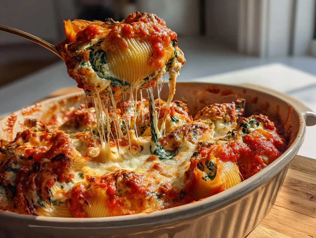 Spinach Ricotta Stuffed Shells