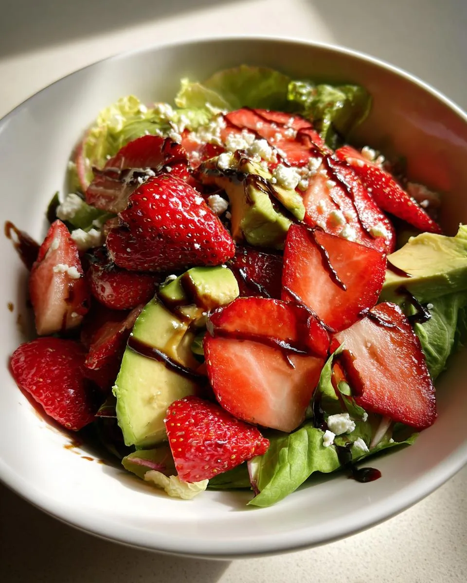 15-Minute Strawberry Avocado Salad That Steals the Show 4 Strawberry Avocado Salad - detail 1
