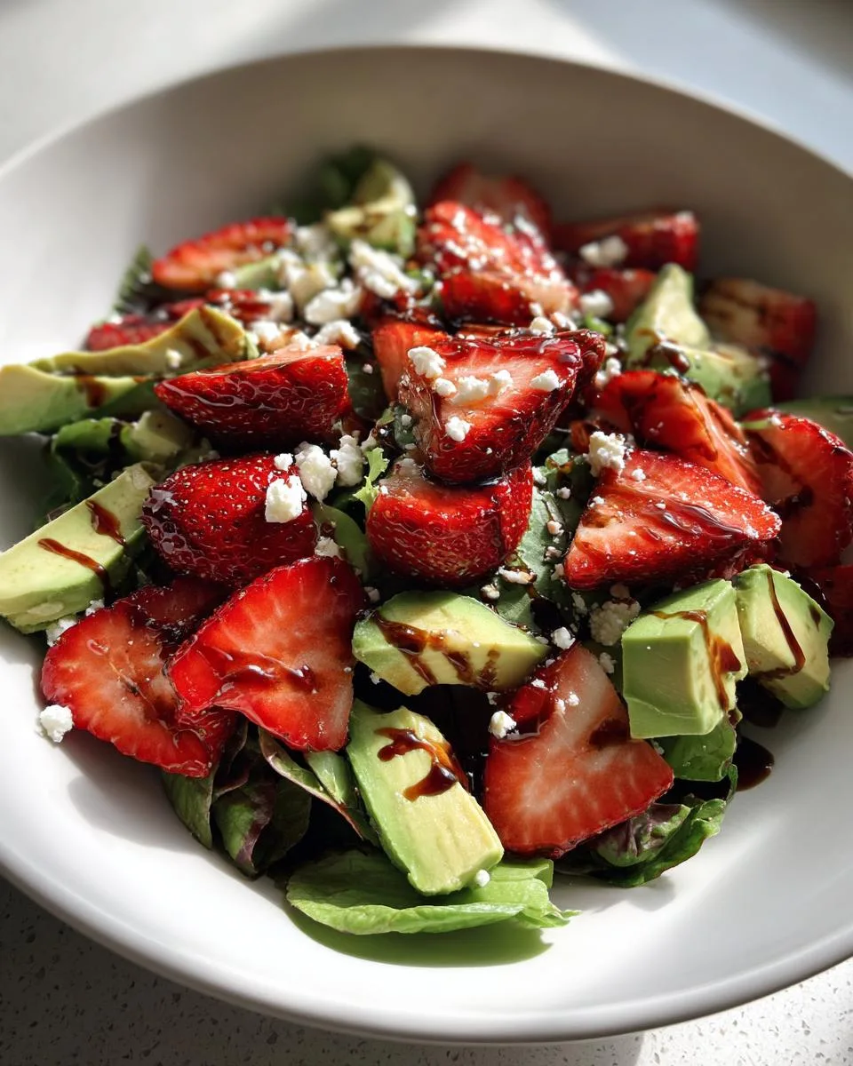 15-Minute Strawberry Avocado Salad That Steals the Show 5 Strawberry Avocado Salad - detail 2