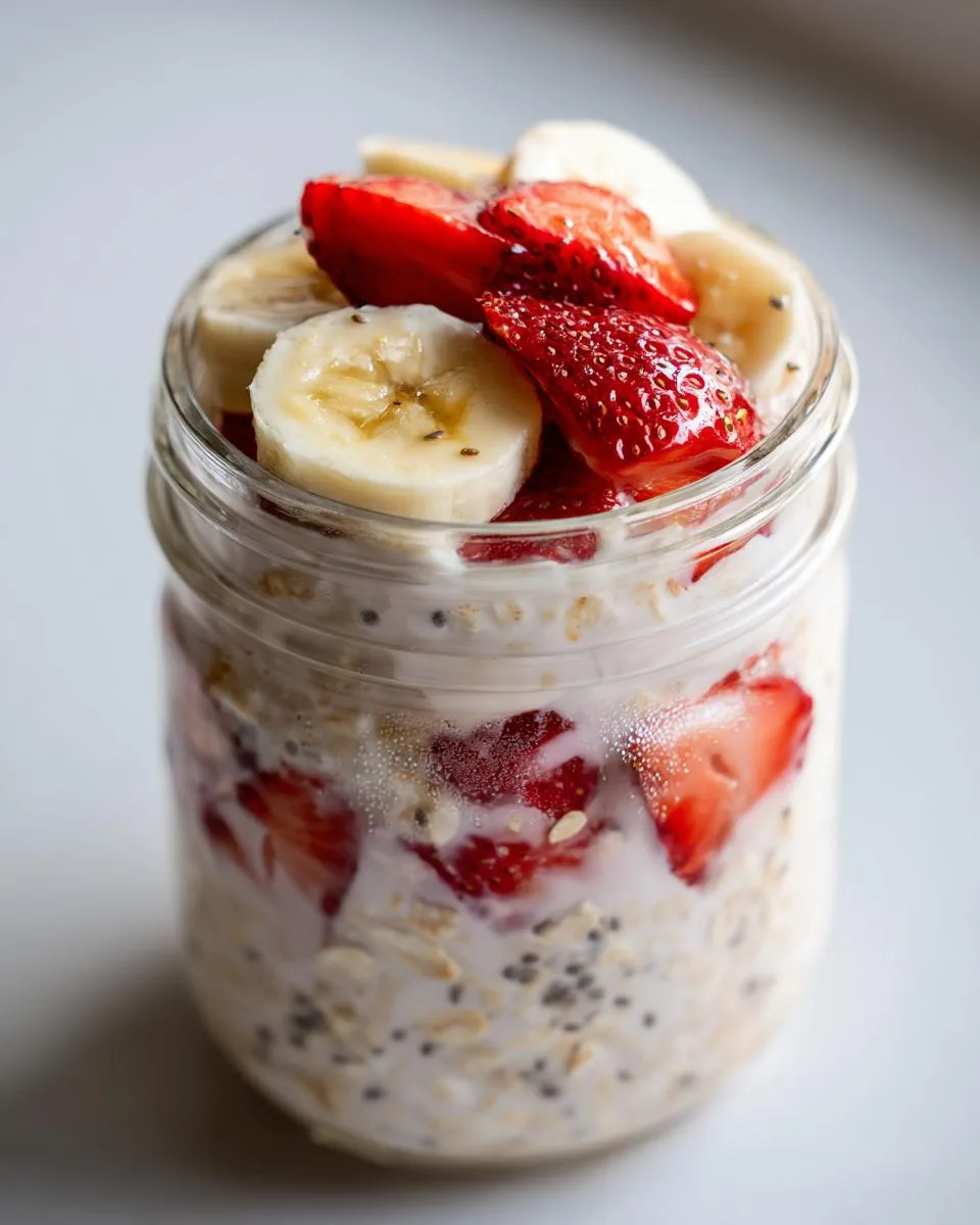 Strawberry Banana Overnight Oats: 5-Minute Breakfast Magic 5 Strawberry Banana Overnight Oats - detail 2