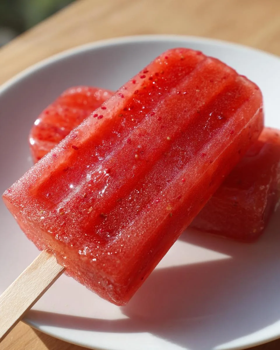 Strawberry Lemonade Popsicles - detail 1