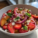 Strawberry Peach Salad
