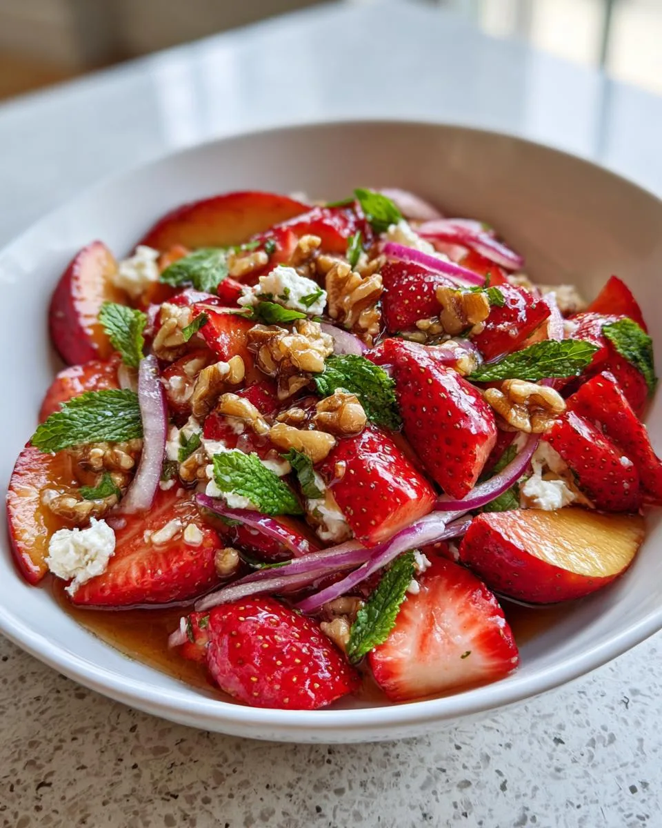 Strawberry Peach Salad - detail 2