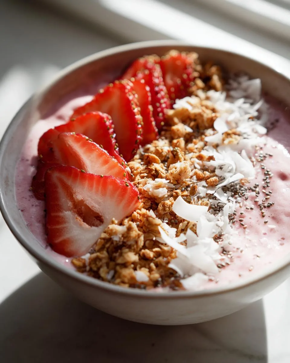 Strawberry Smoothie Bowl - detail 1