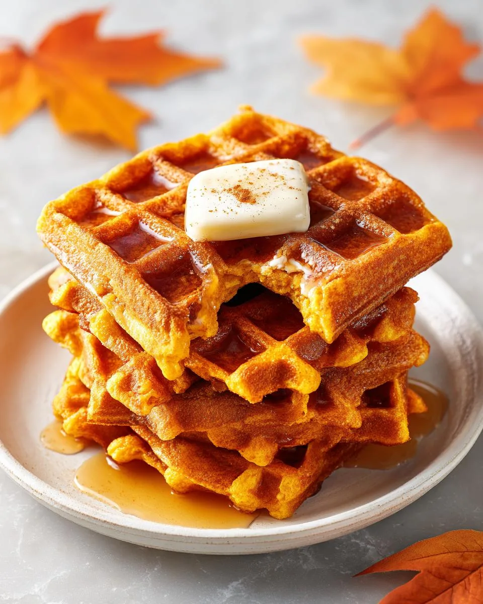 Pumpkin Waffles - detail 1