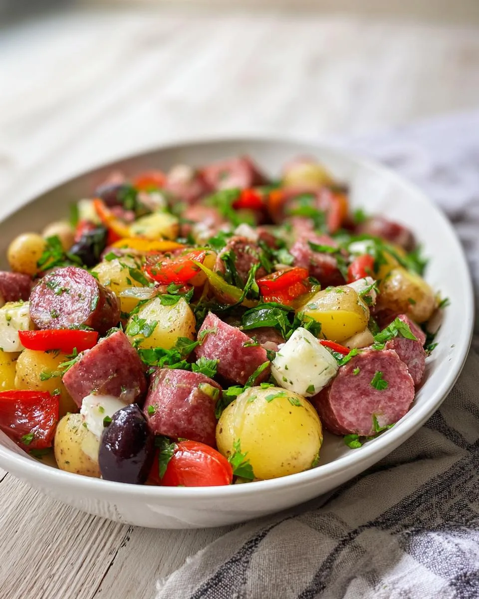 Antipasto Potato Salad Recipe with 5 Savory Twists 3 Antipasto Potato Salad - detail 1